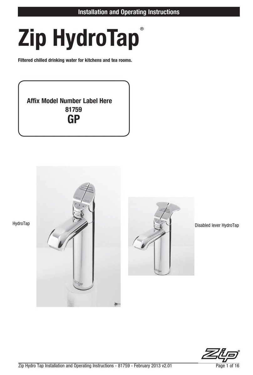 Zip HydroTap series Installation & operating instruction Zip HydroTap series Installation & operating instruction