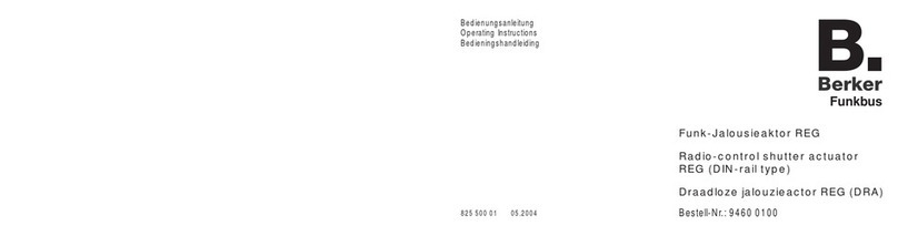 Berker funkbus operating instructions Berker funkbus operating instructions