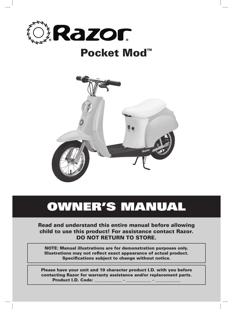 Razor Pocket Mod owner's manual