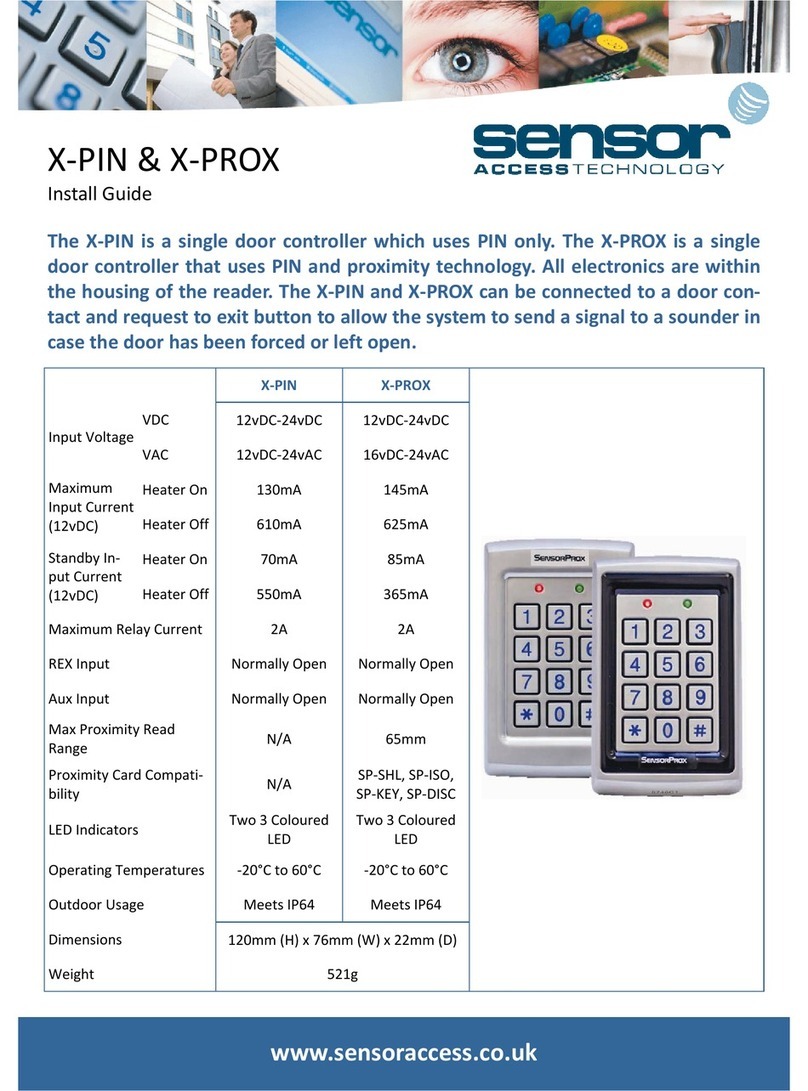 Sensor Access X-PIN install guide