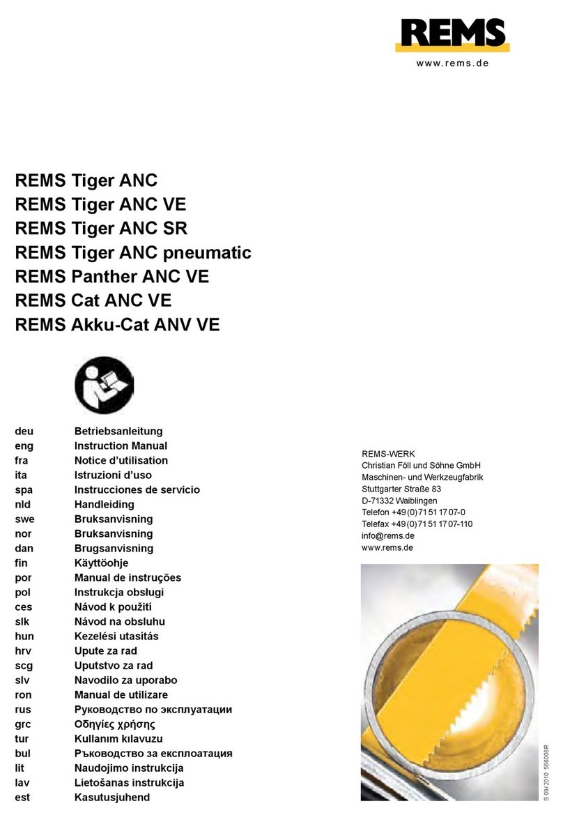 REMS Tiger ANC instruction manual