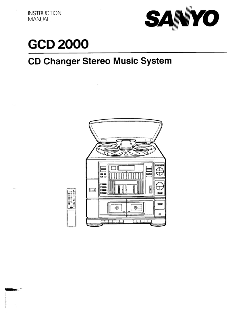 Sanyo GCD2000 instruction manual