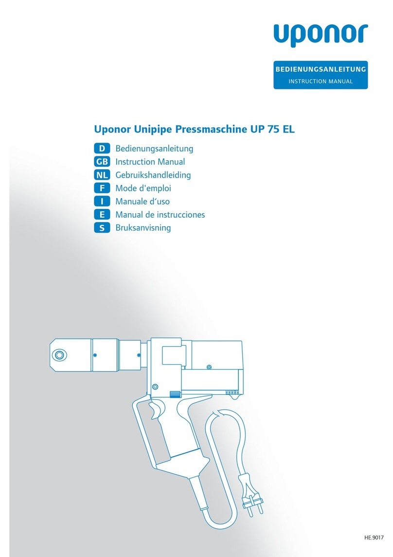 Uponor UP 75 EL instruction manual