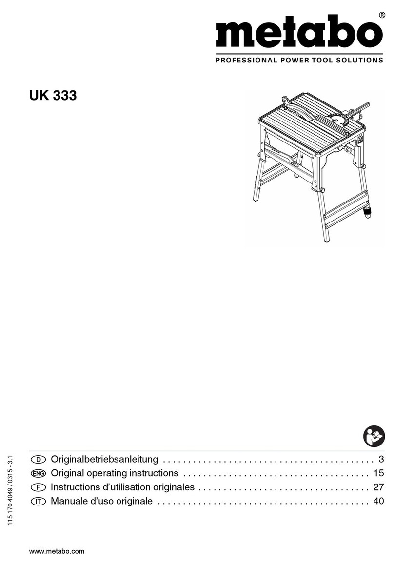 Metabo UK 333 User manual