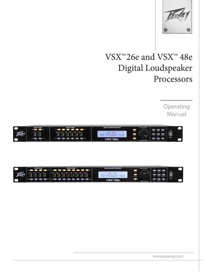 Peavey VSX 26e User manual