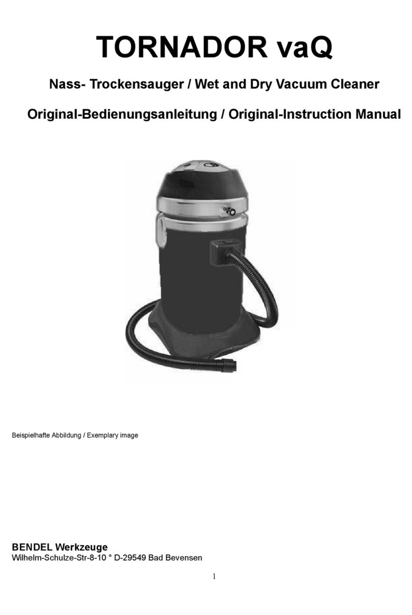 BENDEL TORNADOR VAQ instruction manual