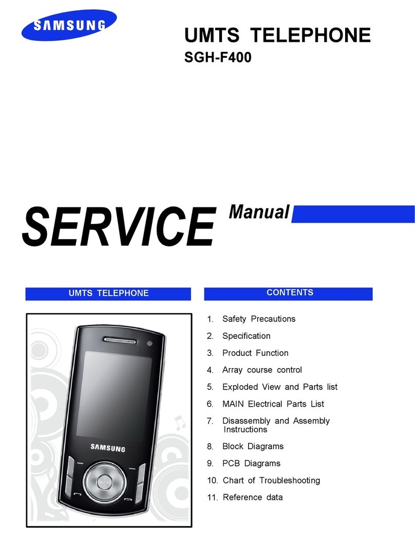 Samsung SGH-F400 Service manual