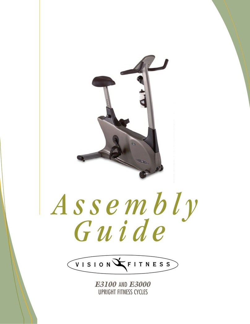 Vision Fitness Fitness Cycle E3100 Assembly guide