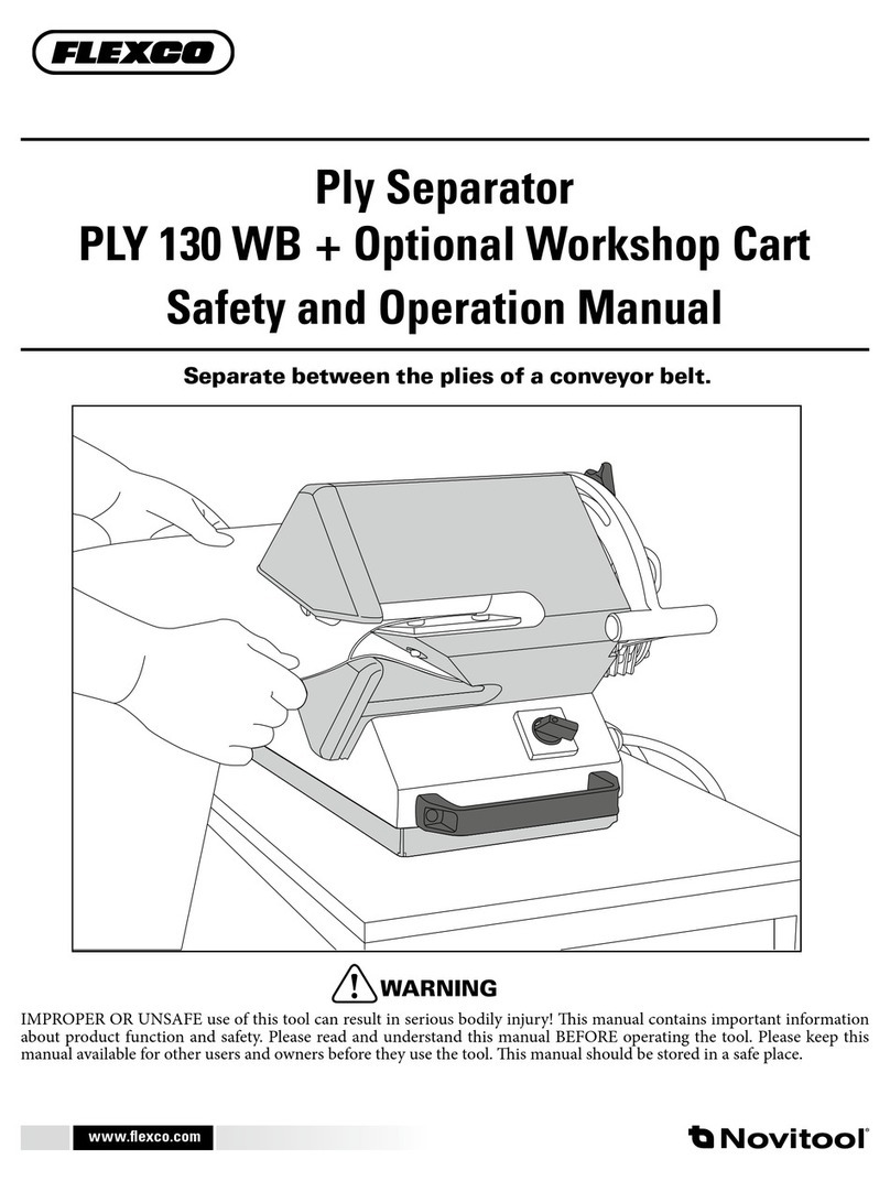 Flexco PLY 130 WB Safety and operation manual Flexco PLY 130 WB Safety and operation manual
