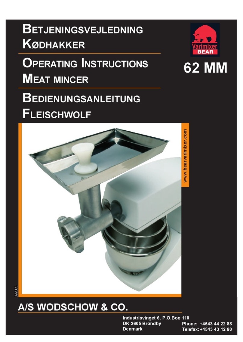 Varimixer MRM5T-KH operating instructions