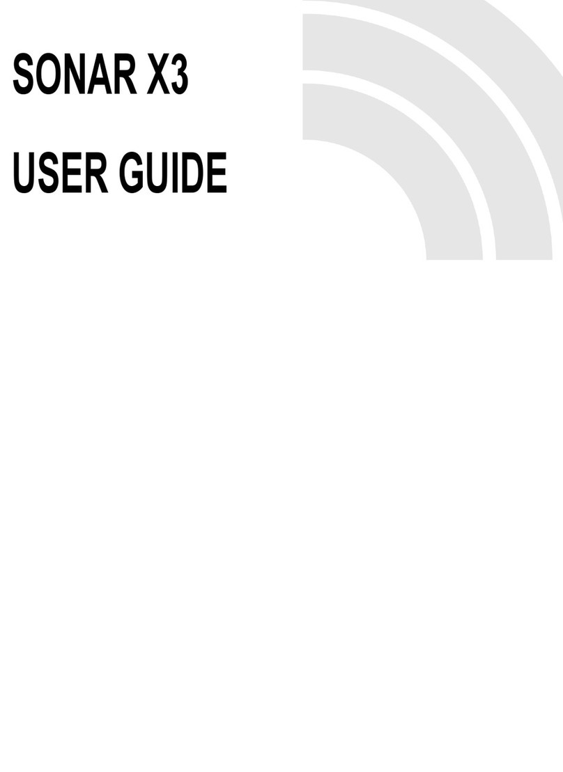 CAKEWALK sonar x3 User manual