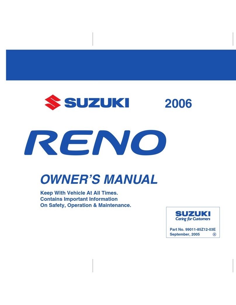 Suzuki reno 2006 owner's manual