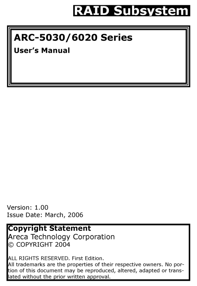 Areca ARC-5030 Series User manual