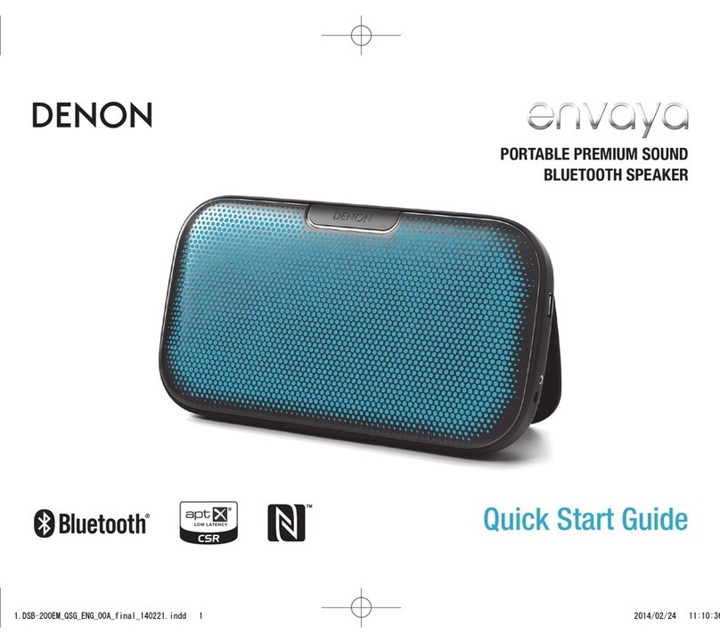 Denon Envaya DSB200BK quick start guide Denon Envaya DSB200BK quick start guide