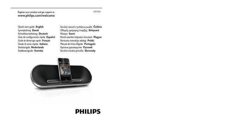 Philips DS7550 quick start guide