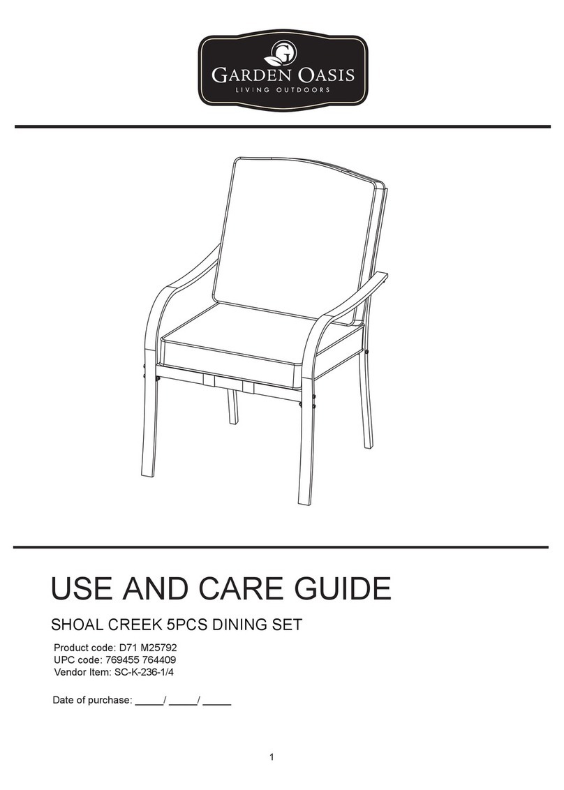 Garden Oasis D71 M25792 User manual