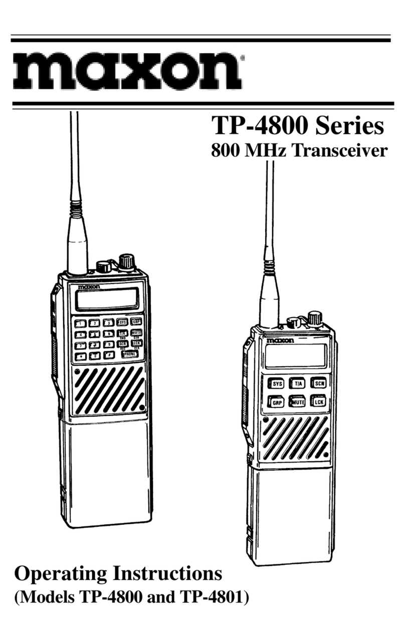Maxon TP-4800 series Operating	 instruction