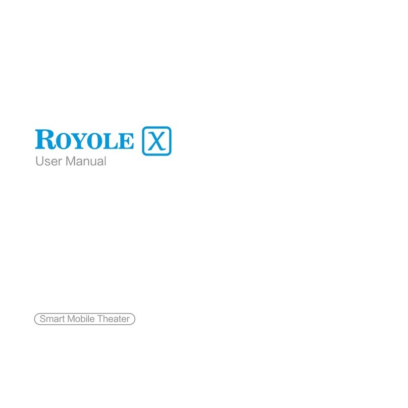 ROYOLE X SMART MOBILE THEATER user manual