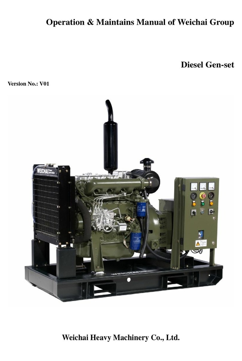WEICHAI WPG13.5 Operation manual