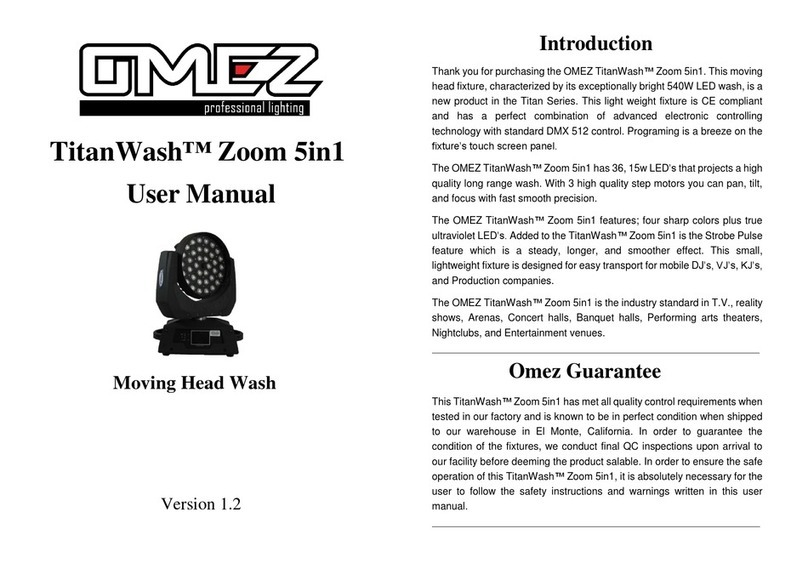 OMEZ LIGHTING TitanWash user manual