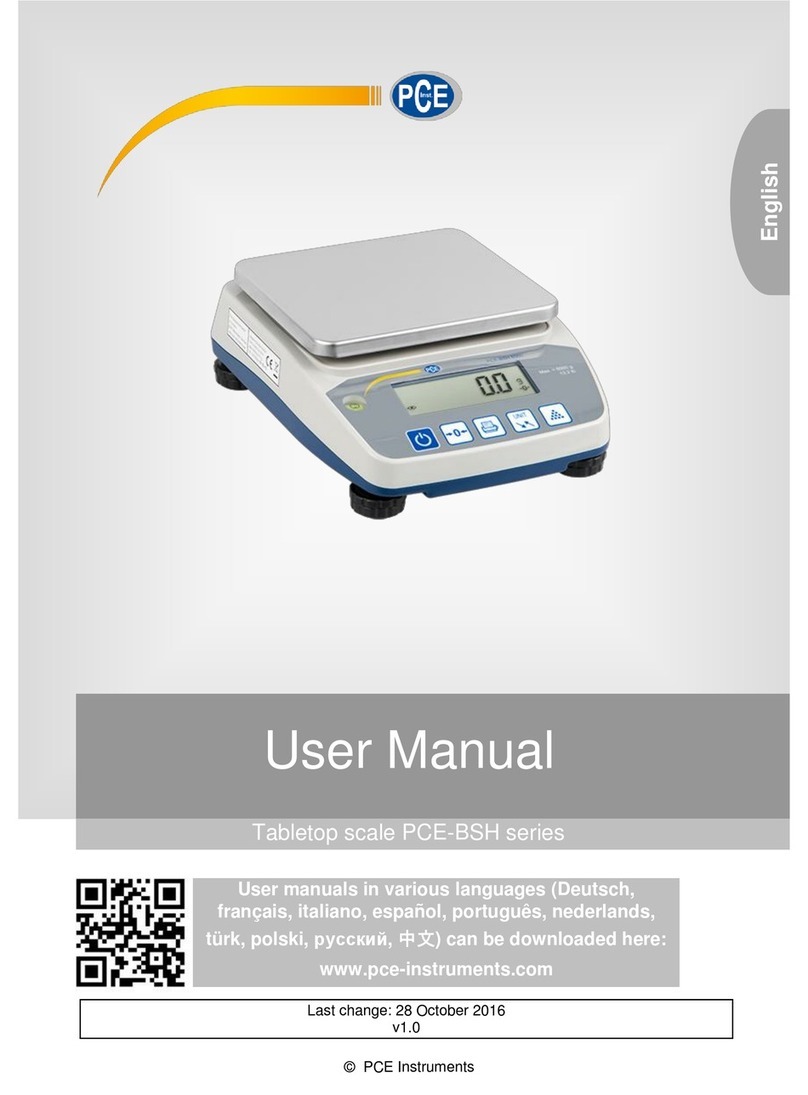 PCE Instruments BSH series user manual