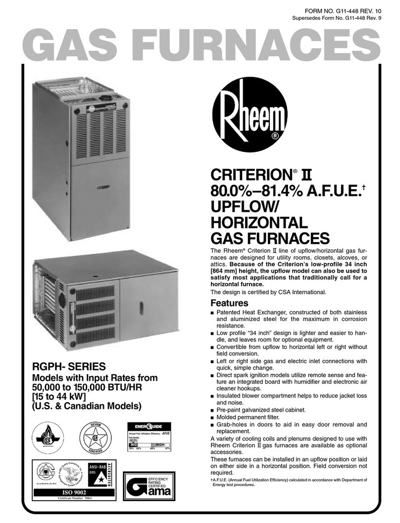 Rheem 05EAUER instruction manual