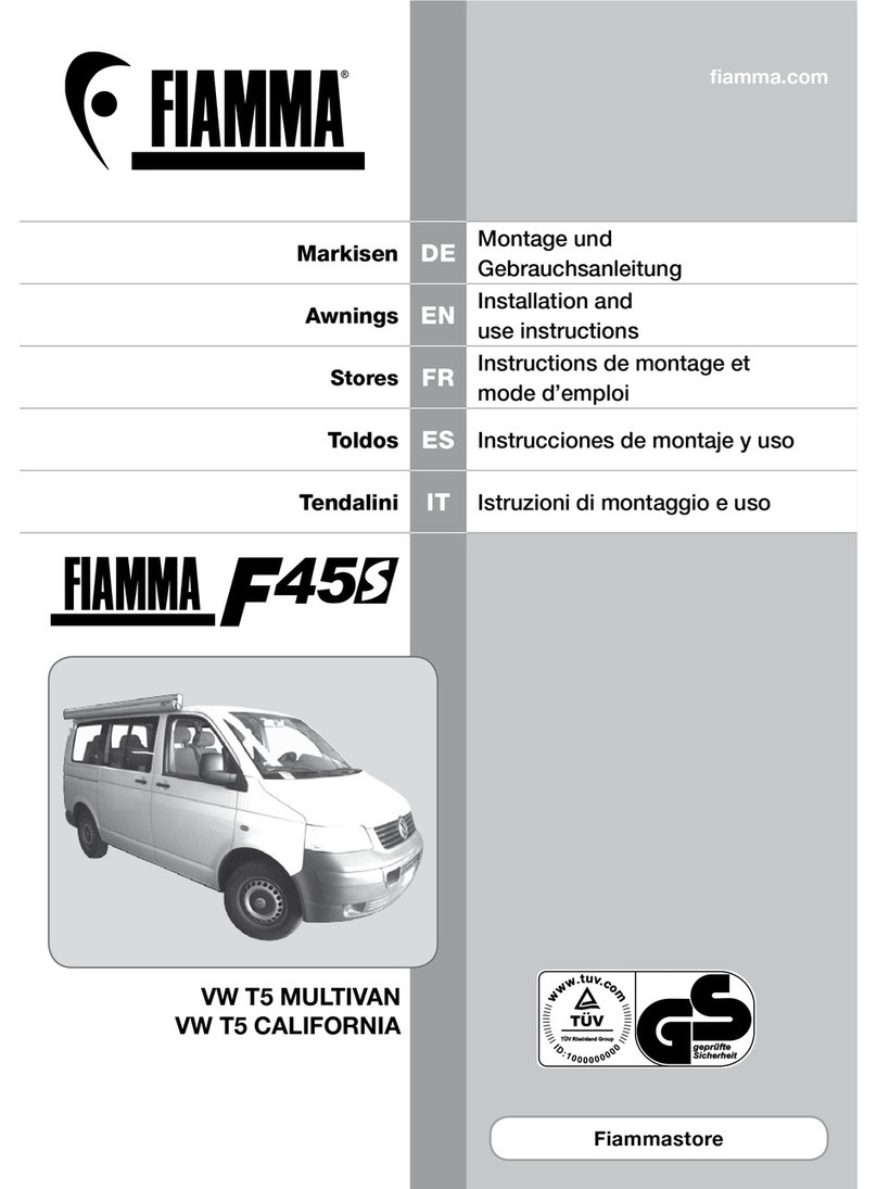 Fiamma VW T5 MULTIVAN installation instructions