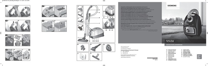 Siemens vsz4g331 instruction manual