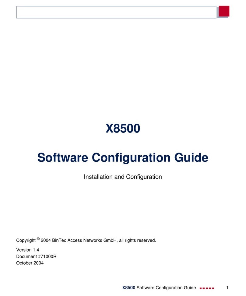 BinTec X8500 Software configuration guide