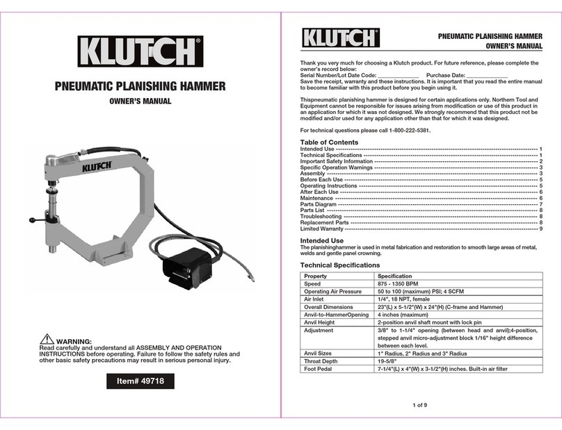 Klutch 49718 User manual
