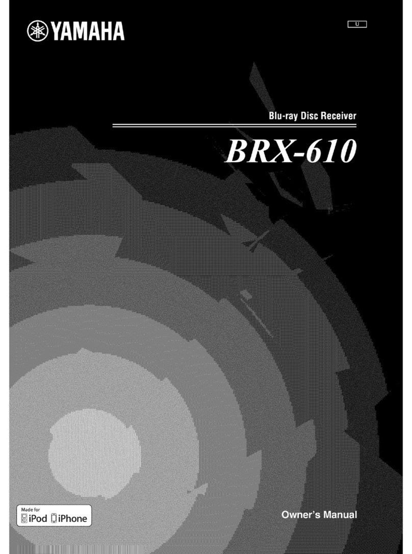 Yamaha BRX-610 owner's manual