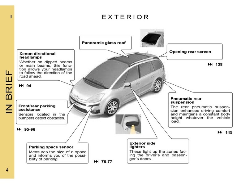 CITROËN 2007 c4 picasso User manual CITROËN 2007 c4 picasso User manual