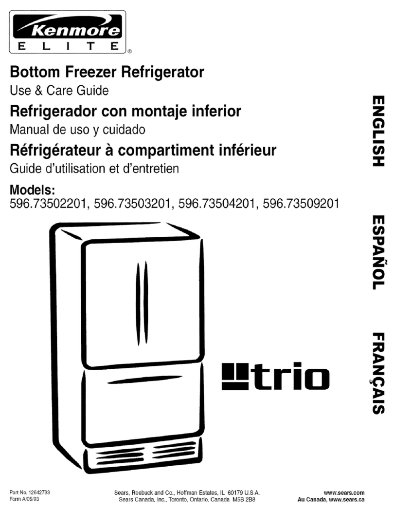 Kenmore 596.73502201 Use and care guide