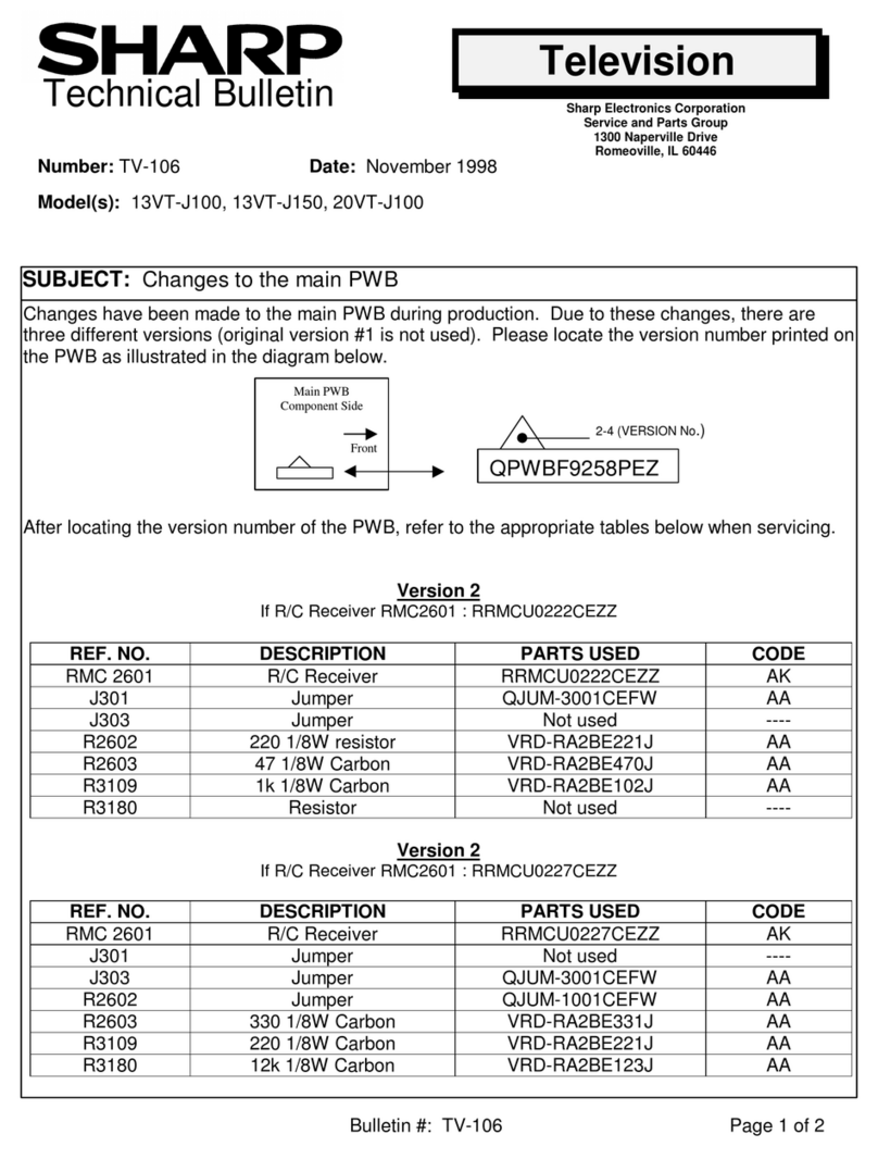 Sharp 13VT-J100 Service manual Sharp 13VT-J100 Service manual