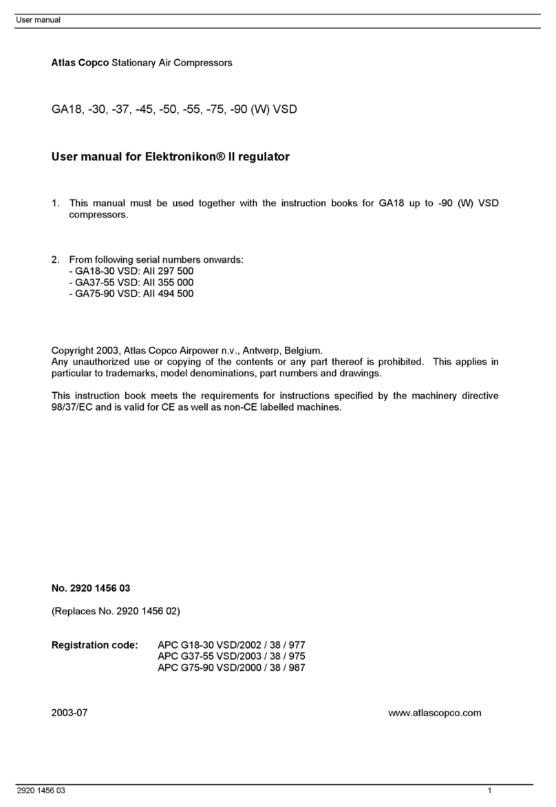 Atlas Copco GA37 user manual