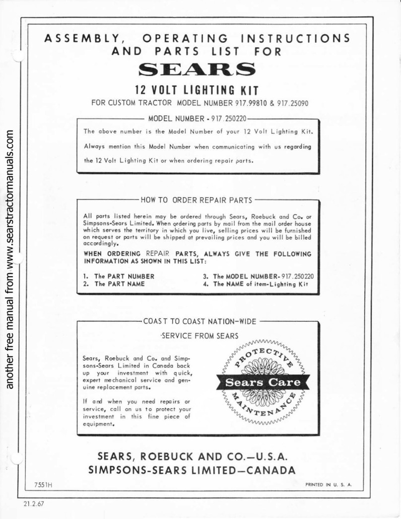 Crafstman 917.250220 operating instructions