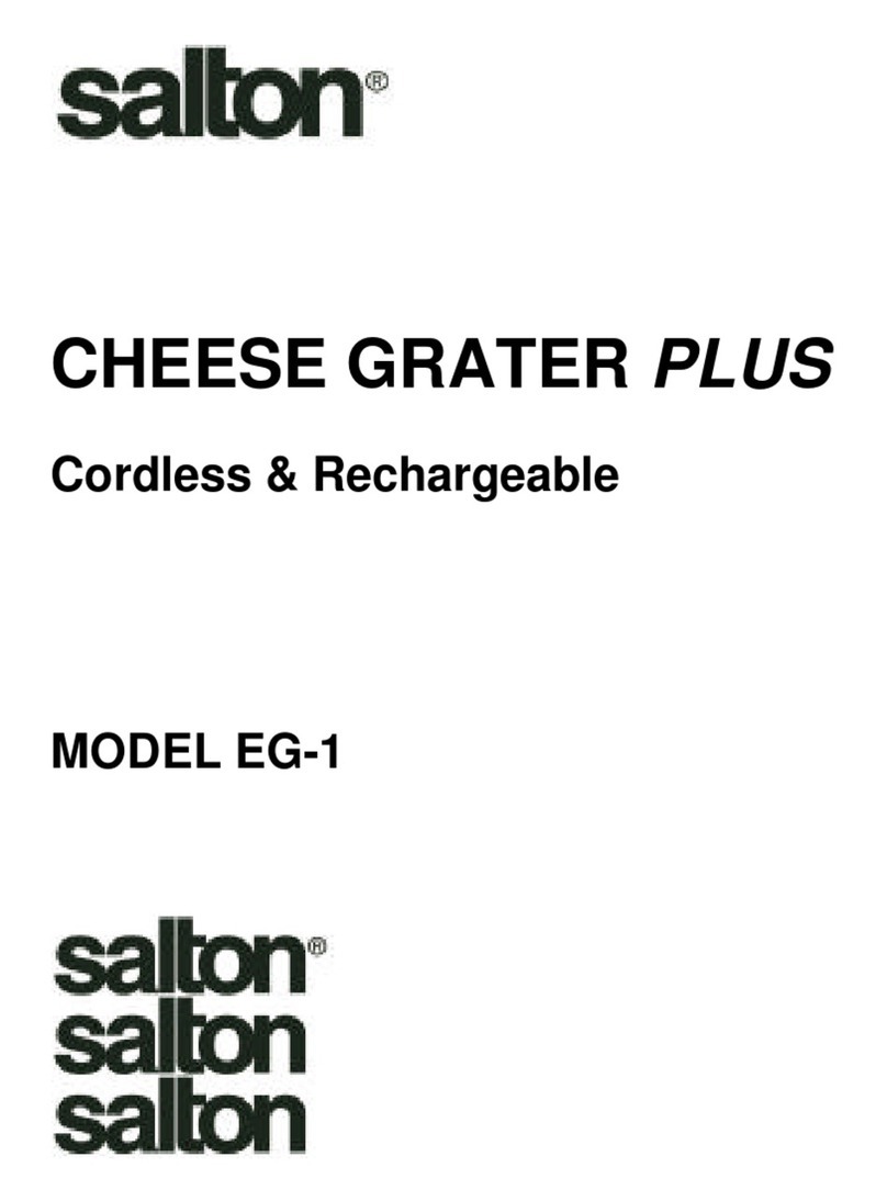 Salton EG-1 User manual