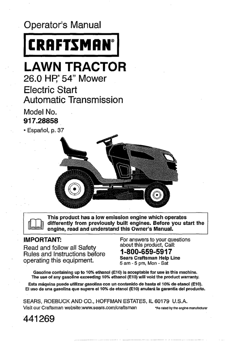 Crafstman 917.28858 User manual Crafstman 917.28858 User manual