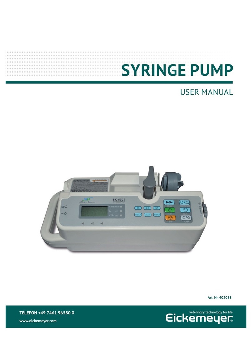 Eickemeyer SYRINGE PUMP user manual