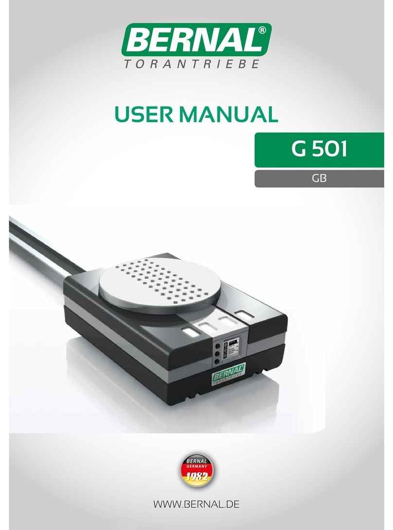 Bernal G 501 user manual
