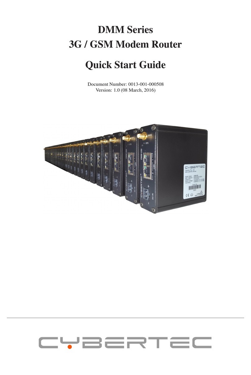 Cybertec DMM Series quick start guide