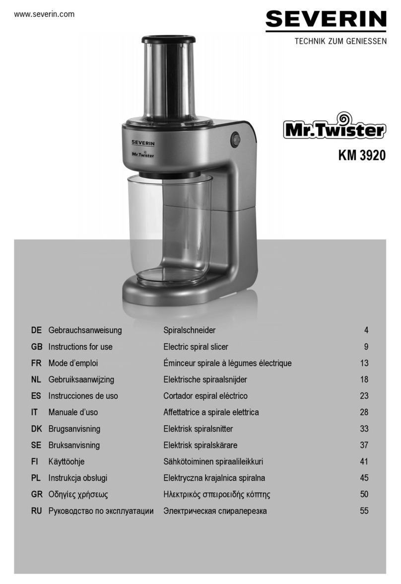SEVERIN KM 3920 Instructions for use