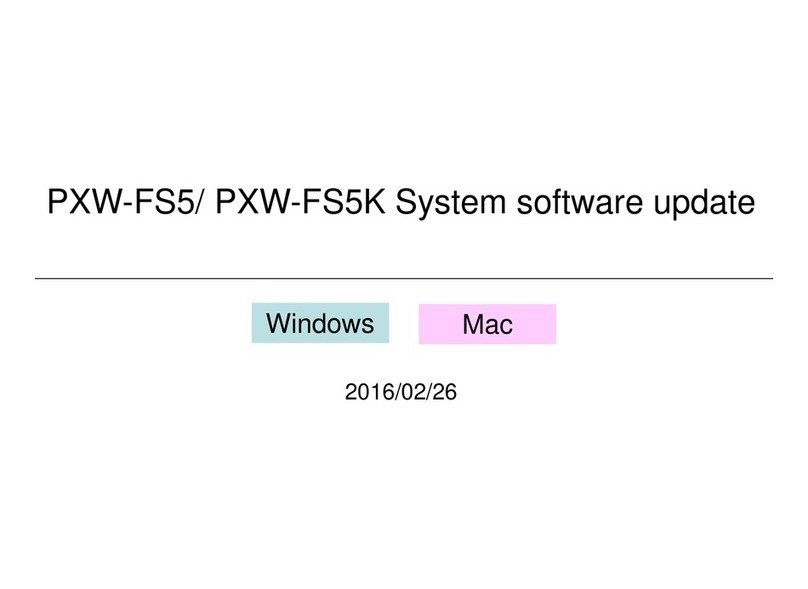 Sony PXW-FS5 Technical manual