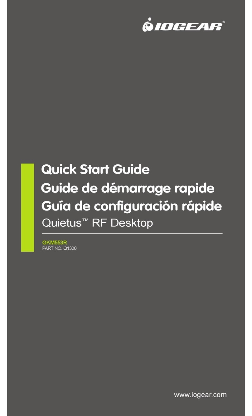 IOGear Quietus RF Desktop GKM553R User manual