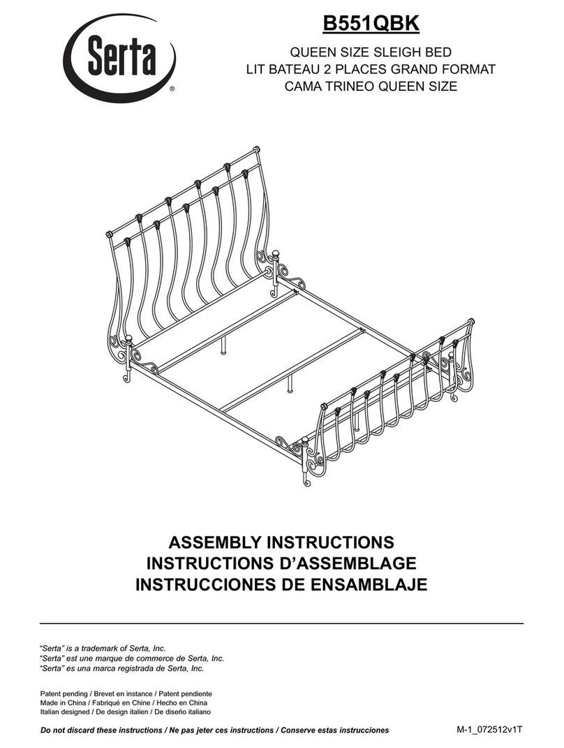 Serta B551QBK Assembly instructions Serta B551QBK Assembly instructions