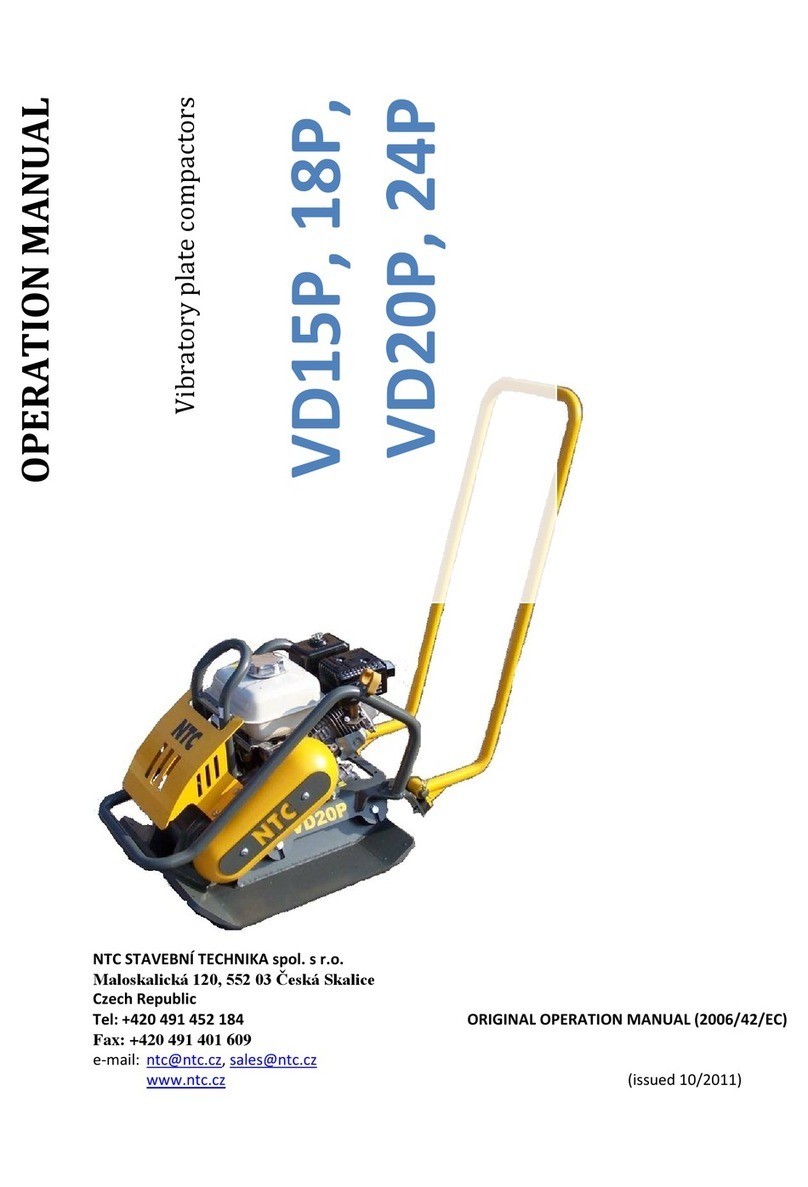NTC VD15P Operation manual