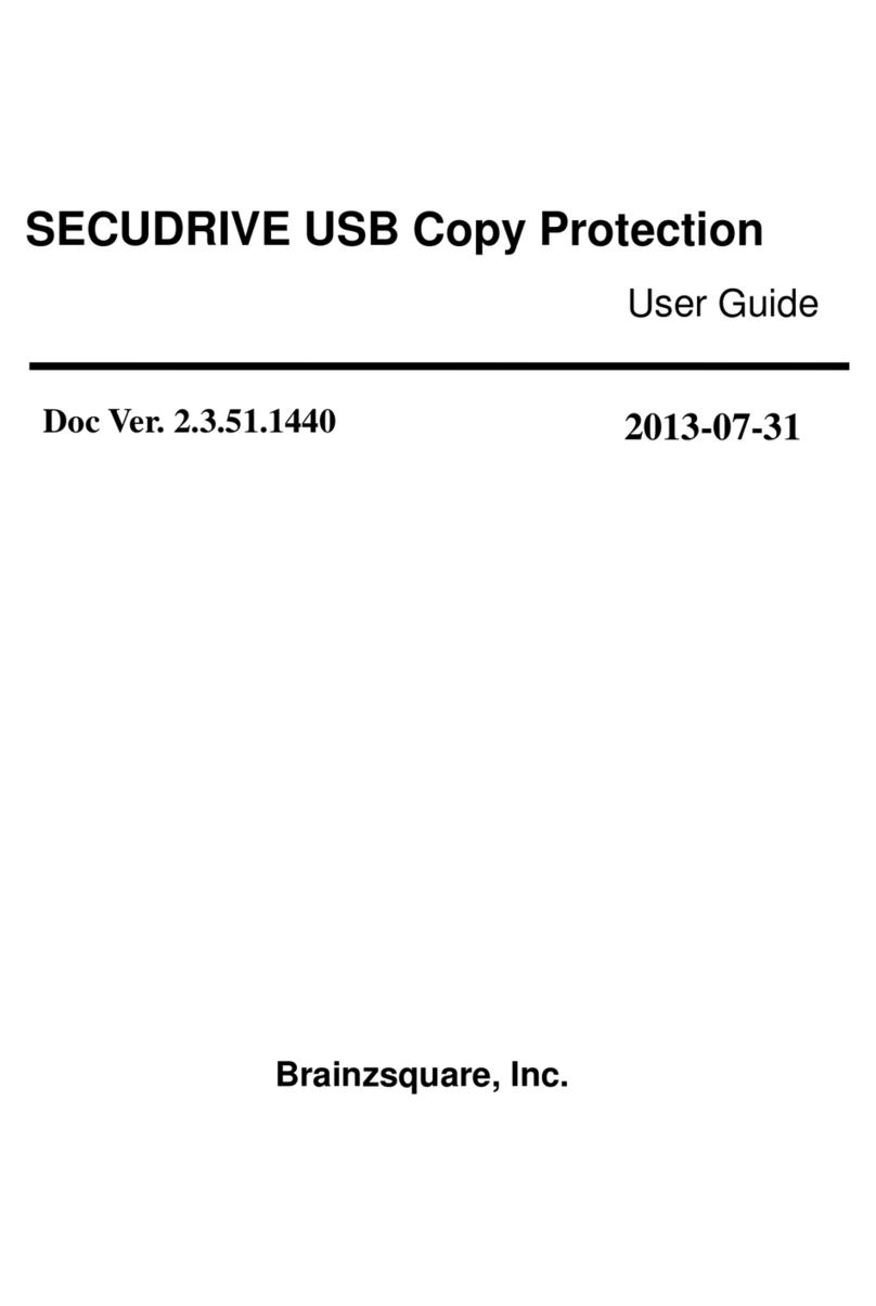 SECUDRIVE USB Copy Protection User manual