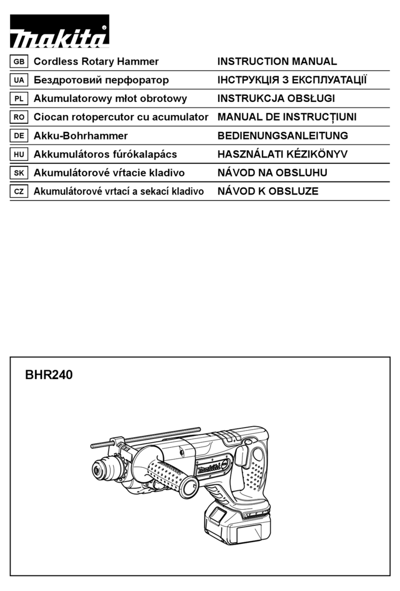 Makita BHR240 instruction manual