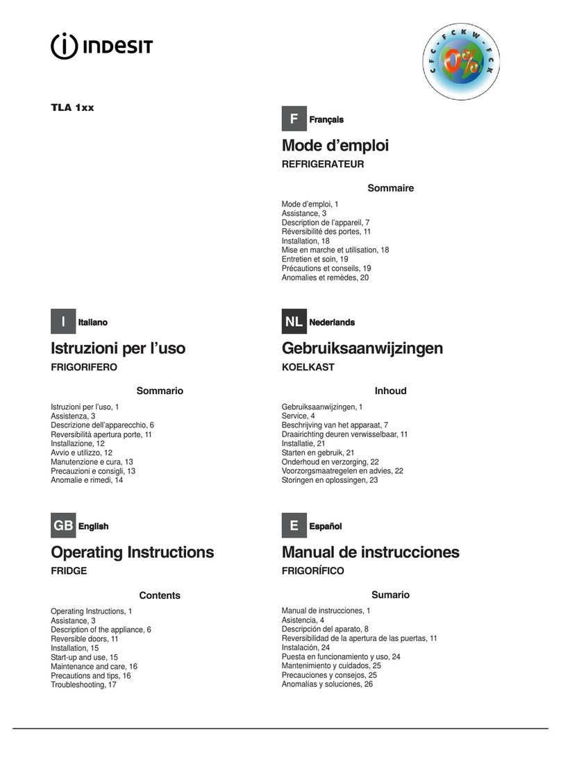 Indesit TLA 1xx User manual