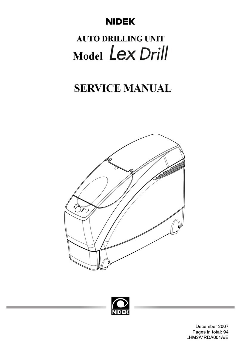 Nidek Medical LEX-DRILL Service manual